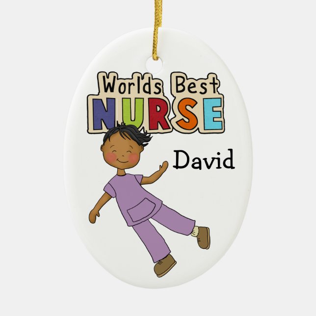 Thank a Nurse - SRF Ceramic Ornament (Front)