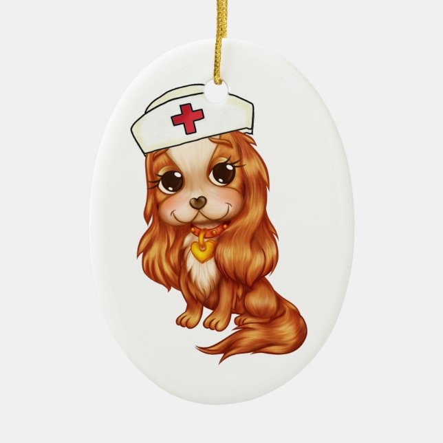Thank a Nurse - SRF Ceramic Ornament (Front)