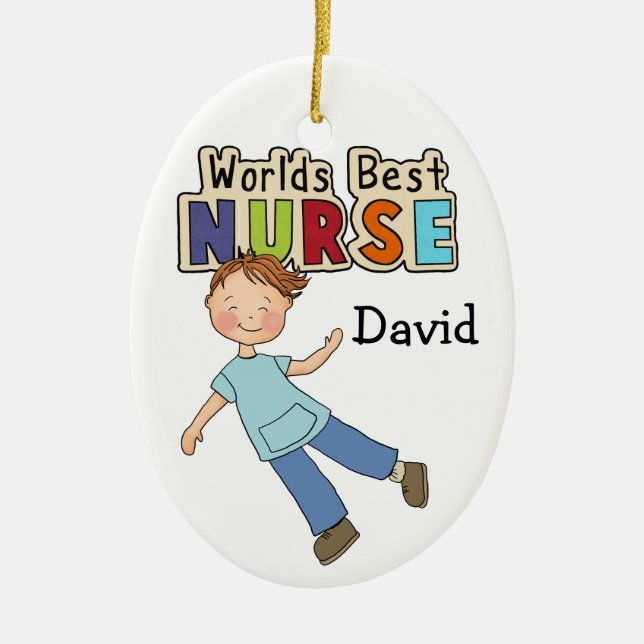 Thank a Nurse - SRF Ceramic Ornament (Front)