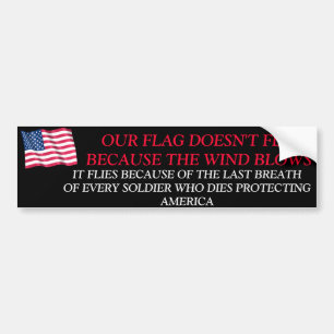 THANK A SOLDIER BUMPER STICKER