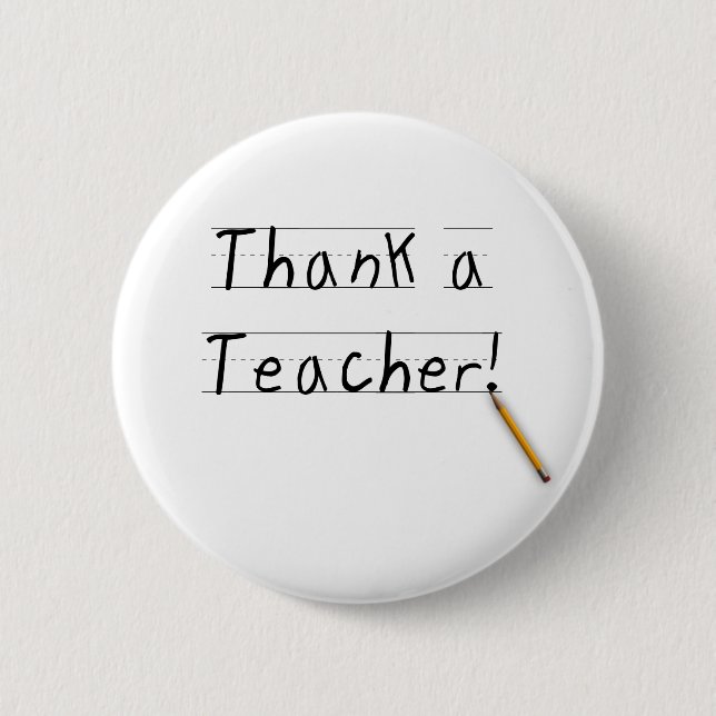 Thank a Teacher Button (Front)