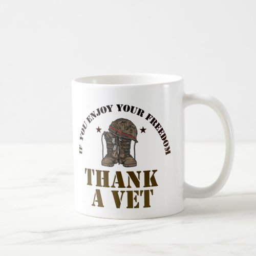 Thank A Vet Veterans Day Coffee Mug