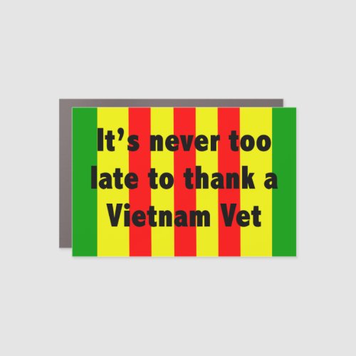 Thank a Vietnam Vet Viet Nam Flag Car Magnet