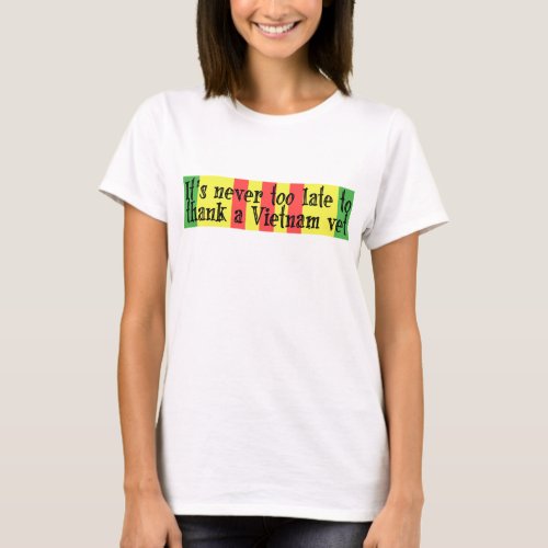 Thank a Vietnam Vet Viet Nam Flag T_Shirt