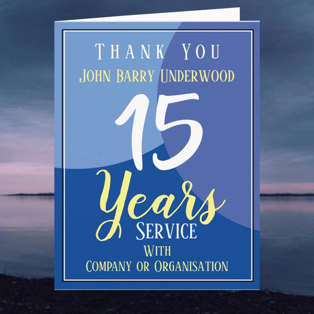 Thank Employee for Long Service Card (Creator Uploaded)