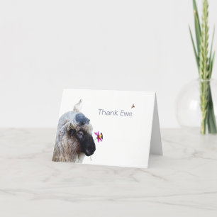 Thank Ewe: A whimsical card