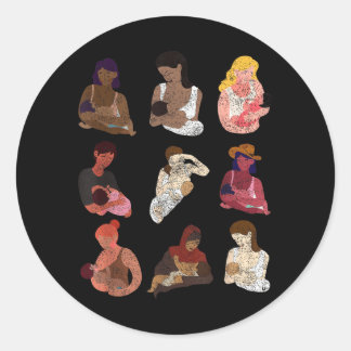 Thank For Breastfeeding Peer Counselor Lactation Classic Round Sticker