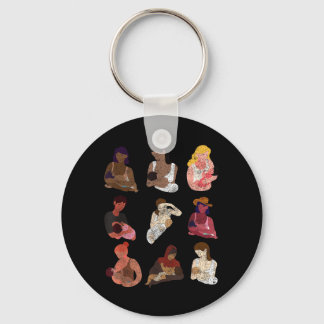 Thank For Breastfeeding Peer Counselor Lactation Keychain