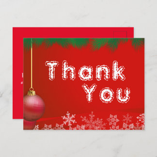 Thank for Christmas foods Postcard