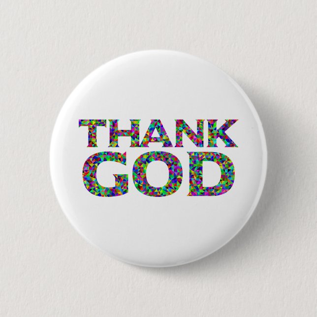 Thank God Button (Front)