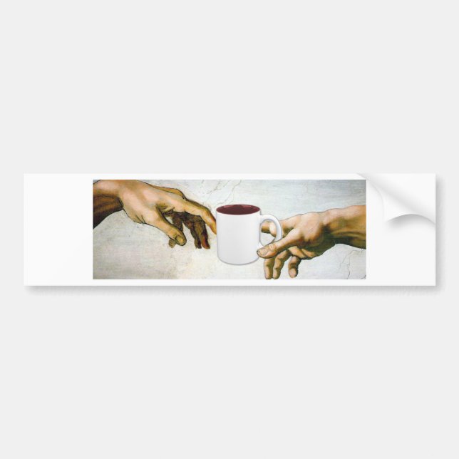 Thank God for Coffee Bumper Sticker (Front)