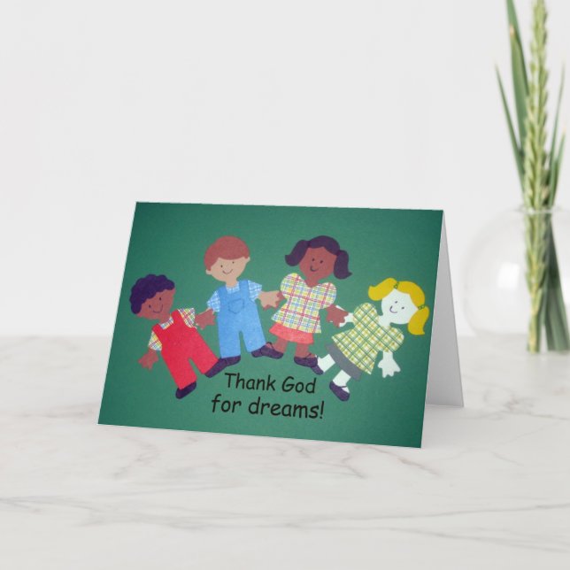 Thank God for dreams! You Card (Front)