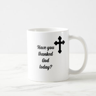 Thank God For Every Morning Cross Custom Christian Coffee Mug