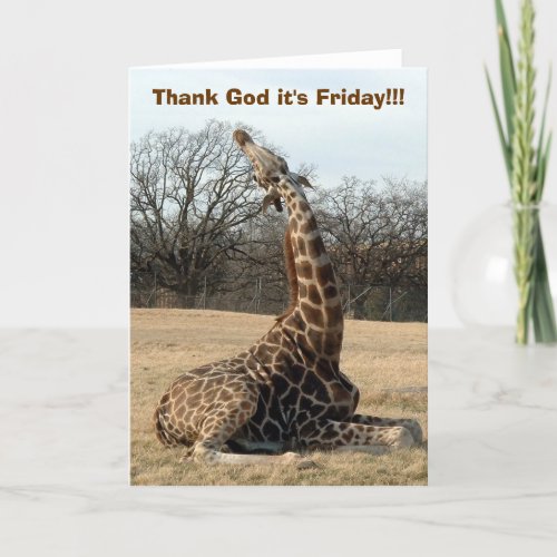 Thank God its Friday Thank You Card