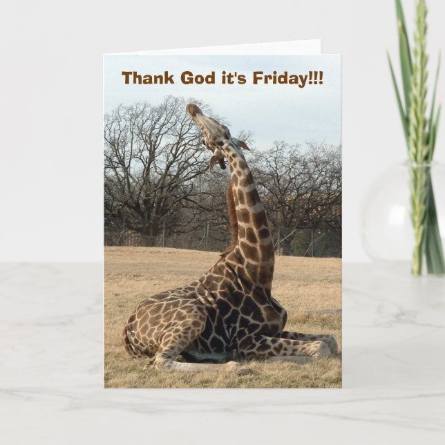Thank God it's Friday!!! You Card (Front)