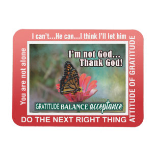 thank God slogans butterflies Magnet