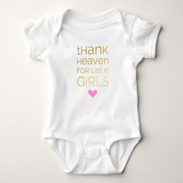Thank Heaven for Little Girls 01 Baby Bodysuit (Front)