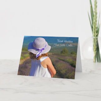 ~ Thank Heaven For Little Girls ~ Thank You Card