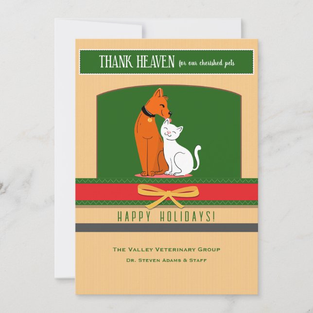 Thank Heaven for Pets Greeting Card (Front)