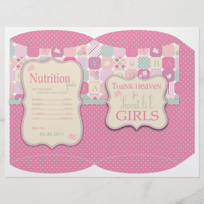 Thank Heaven Girl Puff Box Personalized Flyer