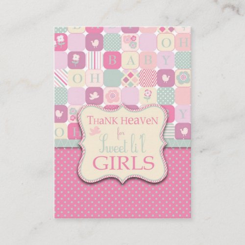 Thank Heaven Girl Reminder Notecard