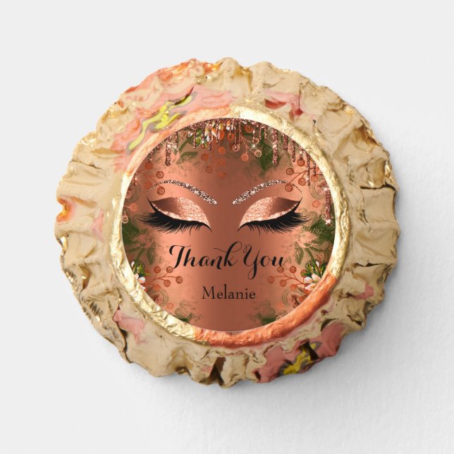 Thank Lashes Eyes Drips Sweet 16th Bridal Shower  Reese's Peanut Butter Cups (Front)