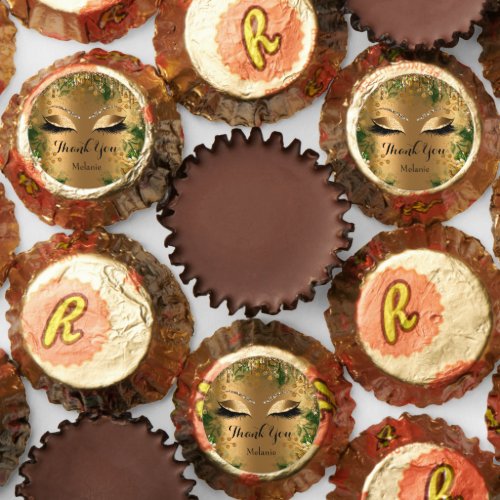 Thank Lashes Eyes Gold Sweet 16th Bridal Shower Reeses Peanut Butter Cups