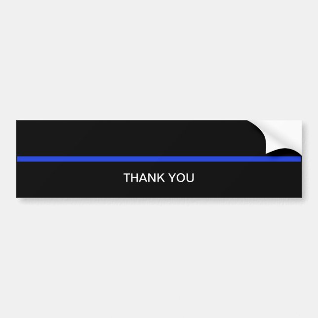 Thank Law Enforcement Bumper Sticker (Front)