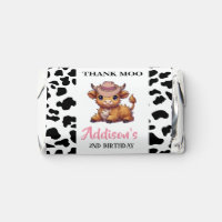 Thank Moo Baby Cow Print 