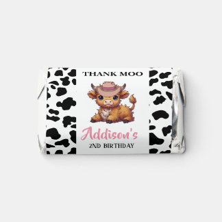 Thank Moo Baby Cow Print  Hershey's Miniatures