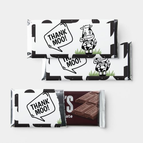 Thank Moo Cow Themed Thank You Hershey Bar Favors
