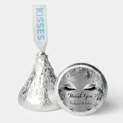 Thank Name Floral Drip Sweet 16th Bridal Gray Hersheys Kisses