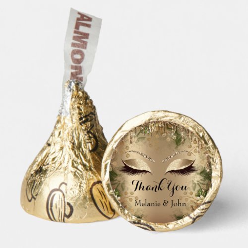 Thank Name Floral Drip Sweet 16th Bridal Lash Gold Hersheys Kisses