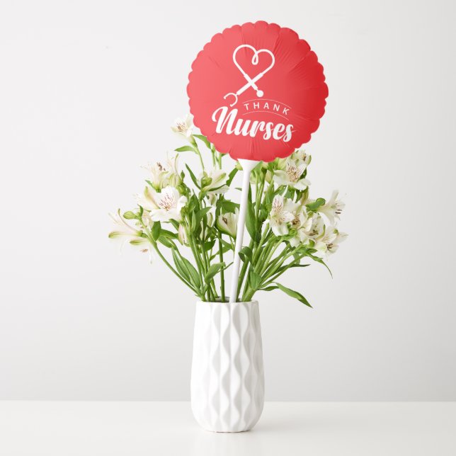 Thank Nurses Balloon (Vase)