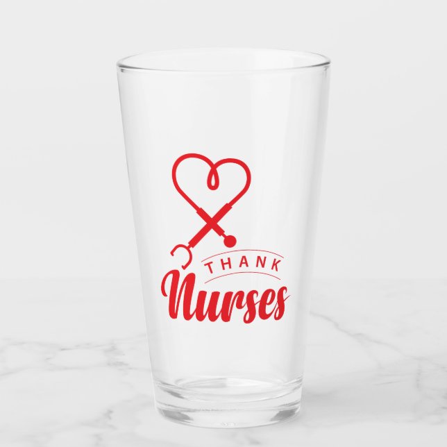 Thank Nurses Glass (Front)