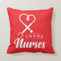 Thank Nurses Throw Pillow