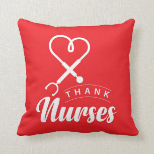 Thank Nurses Throw Pillow