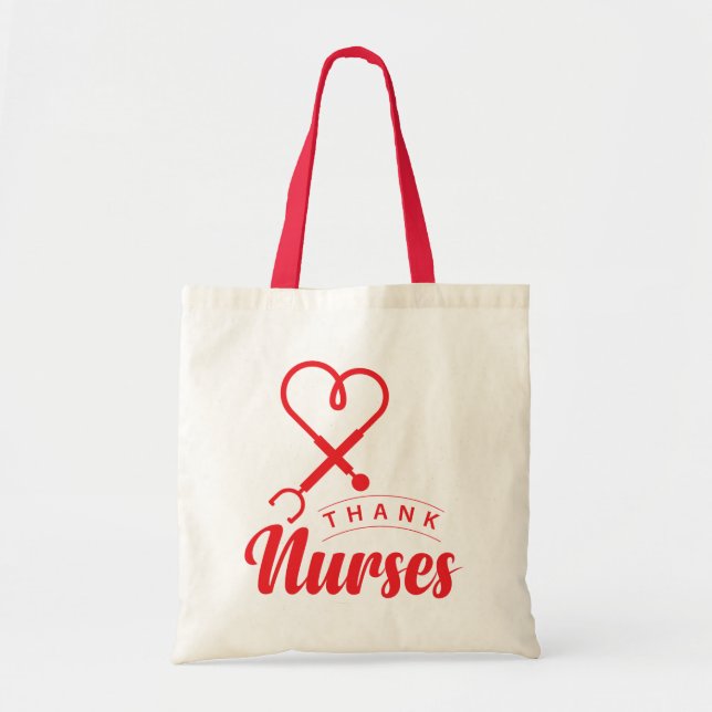 Thank Nurses Tote Bag (Front)