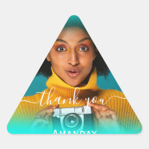 Thank Photo Photo Bridal Sweet16 Triangle Wow Sticker