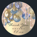 Thank Sweet 16th Birthday Ballons Blue Gold Drips Classic Round Sticker<br><div class="desc">This is simply a modern tool that helps you to attract clients to your business and make your business grow Any other question,  please let me know.
florenceKdesig@gmail.com Have a special day! 
FlorenceK design</div>