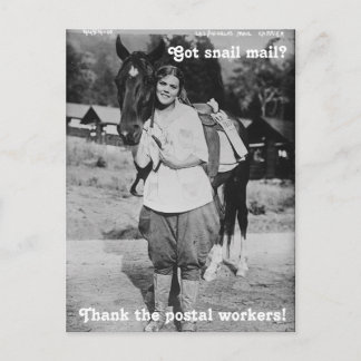 Thank the Postal Workers Postcard