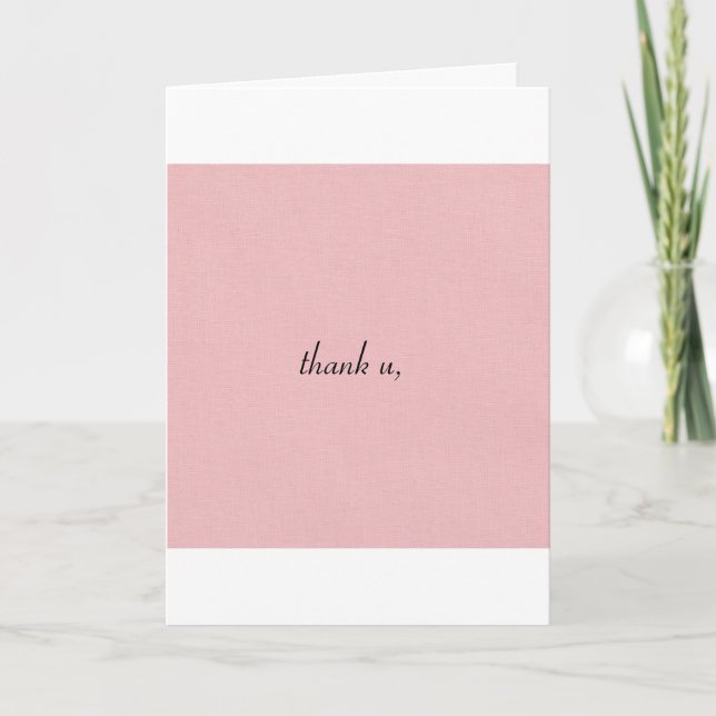 "thank u, next" Thank You Card (Front)