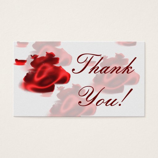 Customizable Thank You! Business Card Templates
