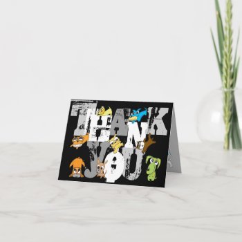 Thank You 12 Dogs Illustration Card by pixibition at Zazzle