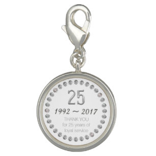 Thank You 25th Anniversary Employee Work Charm