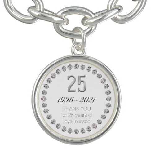 Thank You 25th Anniversary Employee Work Charm