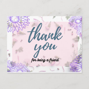 thank you 2 postcard