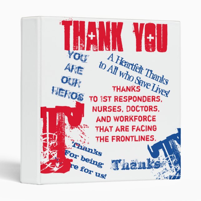 THANK YOU 3 RING BINDER (Front/Spine)