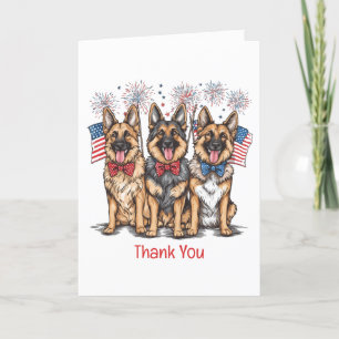 Thank You 4th Of July German Shepherd Dogs