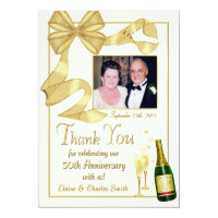 50th Birthday Thank You Cards - Greeting & Photo Cards | Zazzle